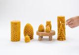 Pine Cone Beeswax Candles - Large